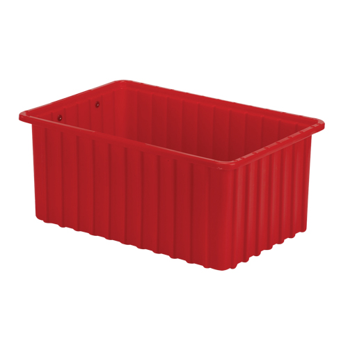 Contenants Divider Box, Poly&eacute;thyl&egrave;ne, 16,5" la x 10,9" p x 7" h, Rouge Auto-Cam