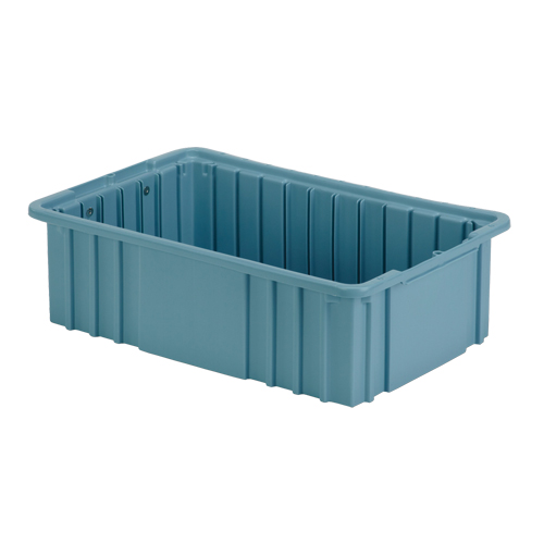 Contenant Divider Box, Poly&eacute;thyl&egrave;ne, 15,5" la x 9,9" p x 5" h, Bleu p&acirc;le Auto-Cam