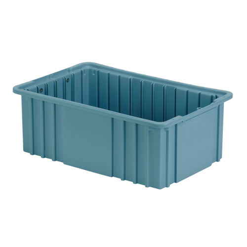 Contenant Divider Box, Poly&eacute;thyl&egrave;ne, 15,5" la x 9,9" p x 6" h, Bleu p&acirc;le Auto-Cam
