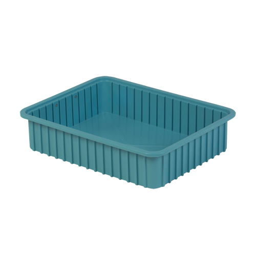 Contenants Divider Box, Poly&eacute;thyl&egrave;ne, 22,4" la x 17,4" p x 5" h, Bleu p&acirc;le Auto-Cam