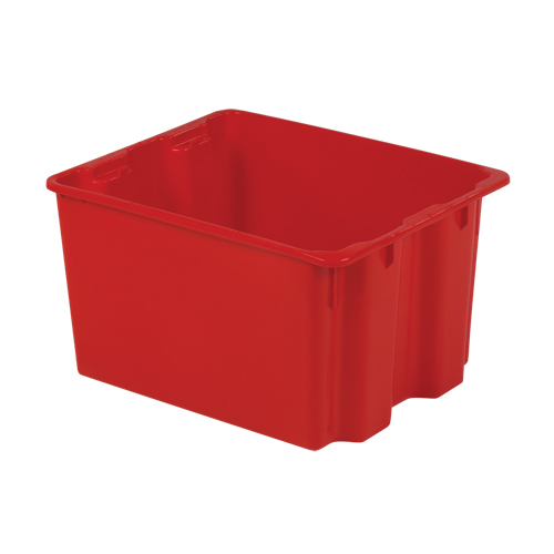 Contenants Stack-N-Nest Polylewton, 12" x 21" x 17", Rouge Auto-Cam