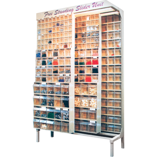 SYST&egrave;ME COULISSANT A/56BACS16"PX74"HX48"LA, 48" la x 18" p x 77" h, 56 bacs Auto-Cam