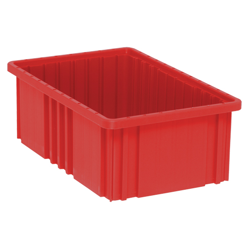 Contenants Divider Box, Plastique, 16,5" la x 10,9" p x 6" h, Rouge Auto-Cam