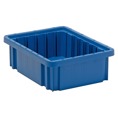 Contenants Divider Box, Plastique, 10,9" la x 8,3" p x 3,5" h, Bleu Auto-Cam