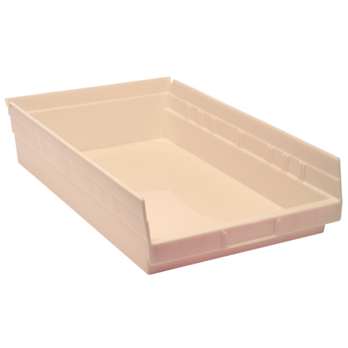 Economy Shelf Bin, 11-1/8" W x 4" H x 17-7/8" D, Ivory Auto-Cam