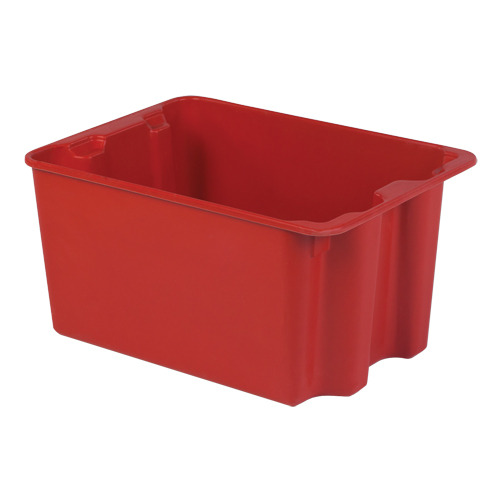 Contenants Stack-N-Nest de Plexton, 19,9" la x 27,5" p x 14" h, Rouge Auto-Cam