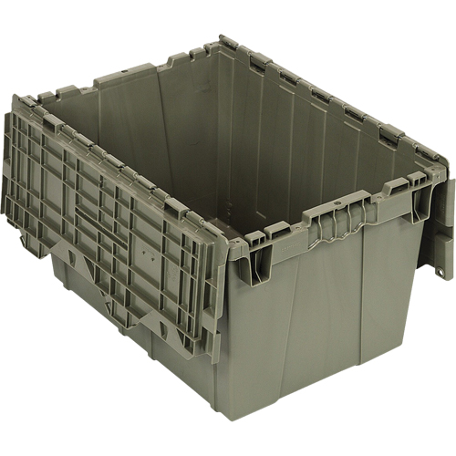 Conteneur &agrave; couvercle attach&eacute;, 12,75" x 19,25" x 15,25", Vert Auto-Cam