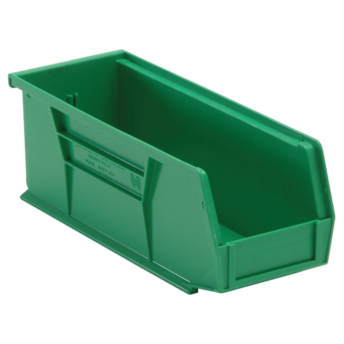 Ultra Stack & Hang Bin, 4-1/8" W x 4" H x 10-7/8" D, Green Auto-Cam