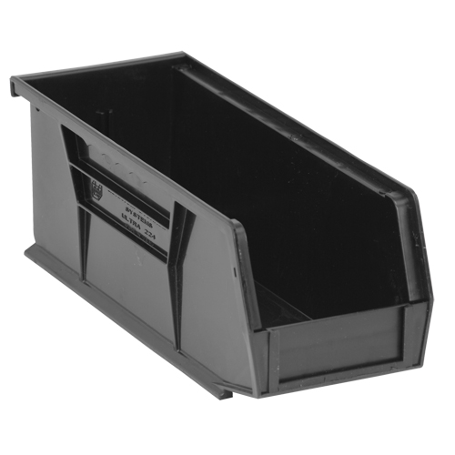 Environmentally Friendly Recycled Bin, 4.125"/3-3/16" W x 3-3/4" H x 10-7/8"/10.875" D, Black Auto-Cam