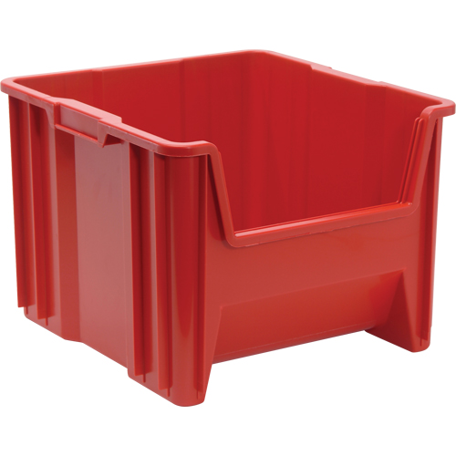Giant Stacking Containers, 16.5" W x 17.5" D x 12.5" H, Red Auto-Cam
