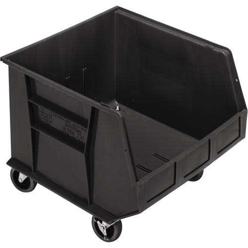 Bac mobile, 14" ha x 16-1/2" la x 18" p, Capacit&eacute; de 75 lb, Noir Auto-Cam