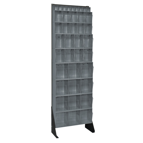 Tip-Out Bins Stand, 23-5/8" W x 8" D x 75" H, 36 Drawers Auto-Cam