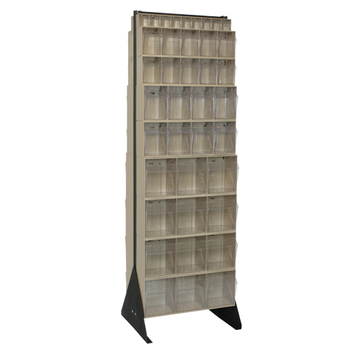 Tip-Out Bins Stand, 23-5/8" W x 16" D x 75" H, 72 Drawers Auto-Cam