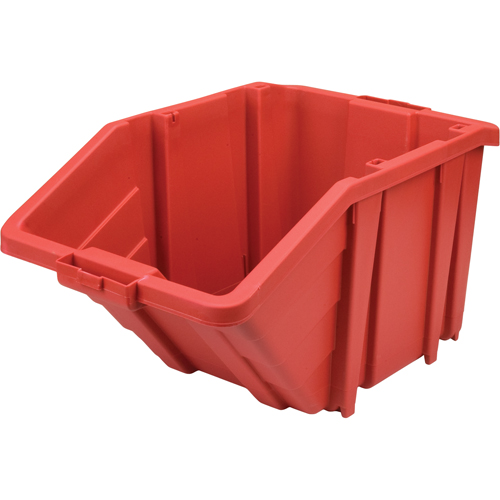 Bac g&eacute;ant en plastique, 15-1/2" la x 13" H x 25" p, Rouge, Capacit&eacute; 200 lb Auto-Cam