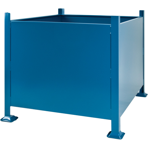 Bulk Stacking Containers, 30" H x 34.5" W x 40.5" D, 3500 lbs. Capacity Auto-Cam