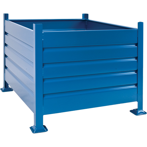 Bulk Stacking Containers, 30" H x 40.5" W x 48.5" D, 4500 lbs. Capacity Auto-Cam