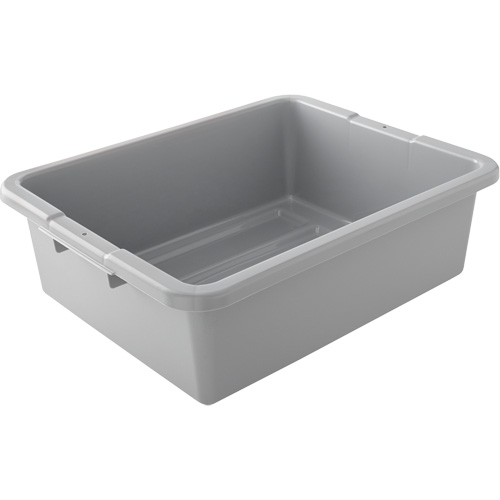 Contenant utilitaire sans compartiments, 7" ha x 21,5" p x 17" lo, Plastique, Gris Auto-Cam