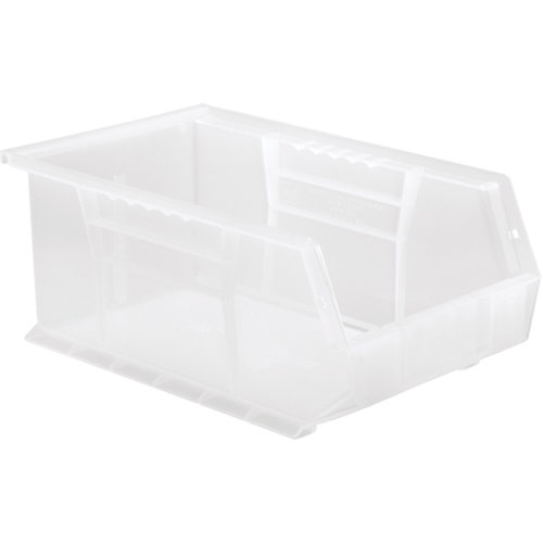 Clear-View Ultra Stack & Hang Bin, 8-1/4" W x 6" H x 13-5/8" D, Clear Auto-Cam