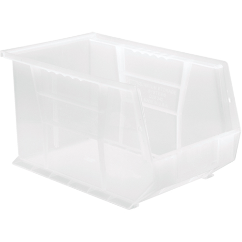 Clear-View Ultra Stack & Hang Bin, 8-1/4" W x 8" H x 13-5/8" D, Clear Auto-Cam