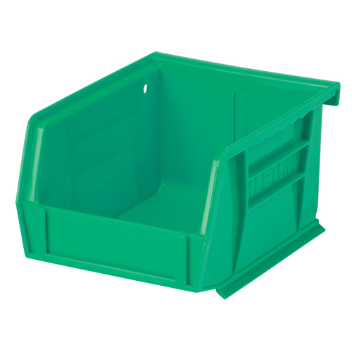 Stack & Hang Bin, 4-1/8" W x 3" H x 5-3/8" D, Green Auto-Cam