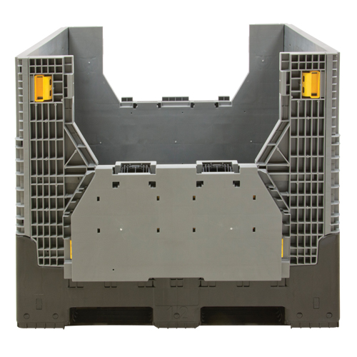 Contenant de vrac pliable, 47,2" lo x 39,4" la x 39,4" h, Gris Auto-Cam