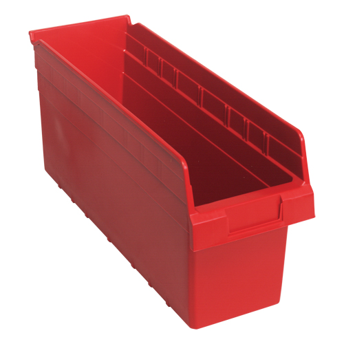 Bacs pour &eacute;tag&egrave;re Store-Max, 6-5/8" la x 8" H x 17-7/8" p, Rouge, Capacit&eacute; 56 lb Auto-Cam