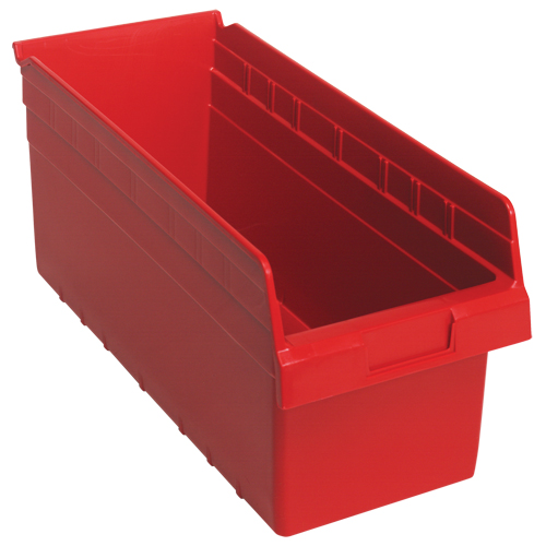 Bacs pour &eacute;tag&egrave;re Store-Max, 8-3/8" la x 8" H x 17-7/8" p, Rouge, Capacit&eacute; 56 lb Auto-Cam