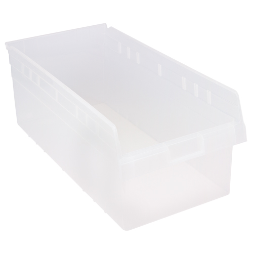 Bacs pour &eacute;tag&egrave;re Store-Max, 11-1/8" la x 8" H x 23-5/8" p, Transparent, Capacit&eacute; 68 lb Auto-Cam