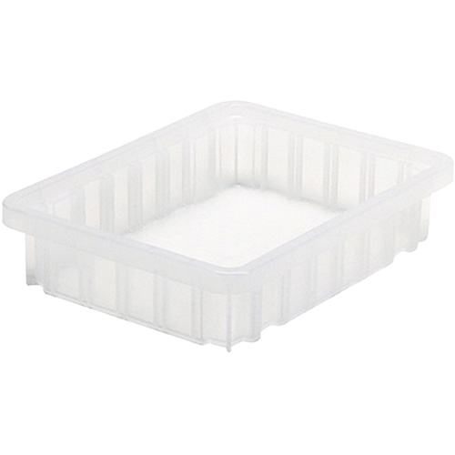 Contenant Divider Box, Plastique, 10,875" la x 8,25" p x 2,5" h, Transparent Auto-Cam