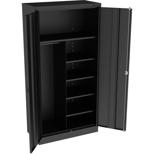 Armoire &agrave; combinaison, 36" la x 18" p x 72" h, Noir Auto-Cam