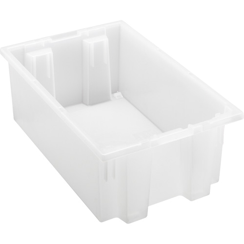 Contenant robuste Stack & Nest, 6" x 11" x 18", Transparent Auto-Cam