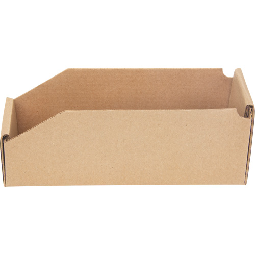 Deep Corrugated Parts Bins, 3-3/4" W x 11-1/4" D x 4-1/2" H, Beige Auto-Cam