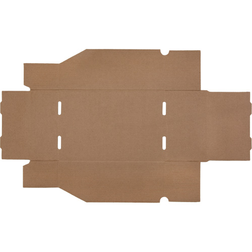 Deep Corrugated Parts Bins, 7-5/8" W x 11-5/16" D x 4-1/2" H, Beige Auto-Cam