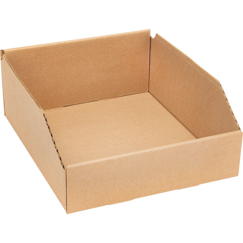 Deep Corrugated Parts Bins, 9-3/4" W x 11-1/4" D x 4-1/2" H, Beige Auto-Cam