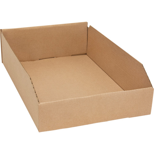 Deep Corrugated Parts Bins, 11-3/4" W x 17-1/4" D x 4-1/2" H, Beige Auto-Cam