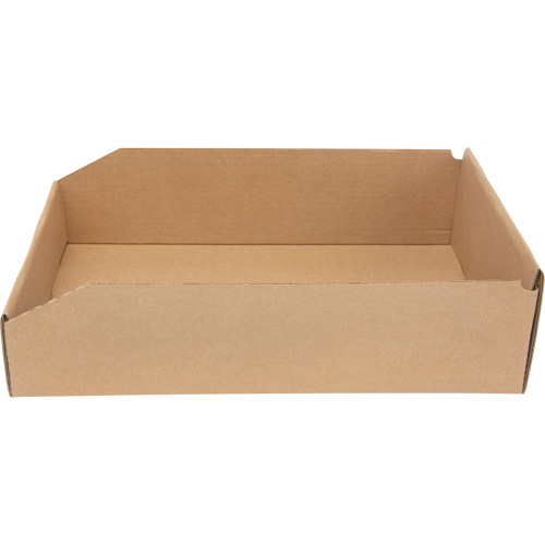Deep Corrugated Parts Bins, 11-3/4" W x 17-1/4" D x 4-1/2" H, Beige Auto-Cam