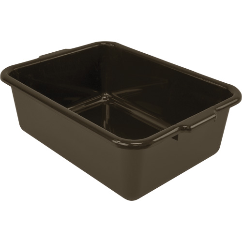 Bac d'entreposage tout usage &agrave; fond plat, 7" ha x 15" p x 21" lo, Plastique, Brun Auto-Cam