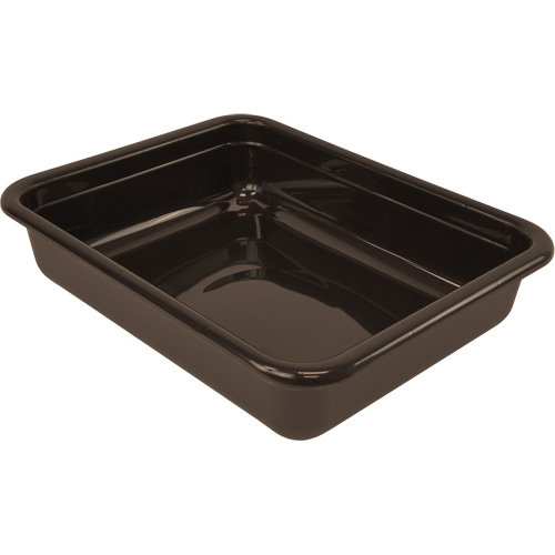 Bac d'entreposage tout usage &agrave; fond plat, 5" ha x 15" p x 20" lo, Plastique, Brun Auto-Cam