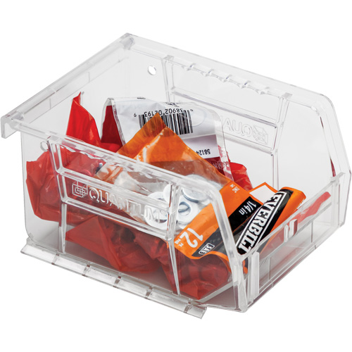 Crystal Clear Ultra Bins, 4-1/8" W x 3" H x 5-3/8" D, Clear Auto-Cam