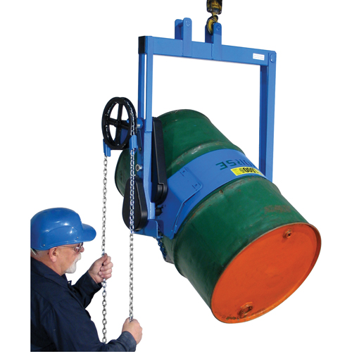 Drum Lifters - Geared Tilted, 55 US gal. (45 Imperial Gal.) Drum Size, 800 lbs./363 kg. Cap. Auto-Cam