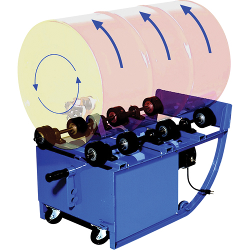 Portable Rotators, 55 US gal. (45 Imperial Gal.) Capacity, Variable Speed, 0.5 HP Auto-Cam