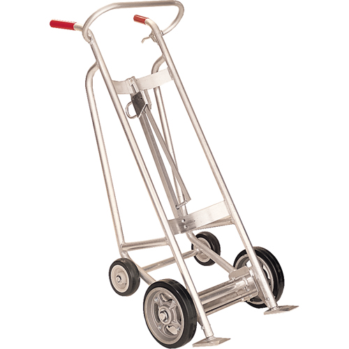 Diables pour baril avec frein manuel, Fabriqu&eacute; en Aluminium, 25 - 55 gal. US (20 - 45 gal. imp.) Auto-Cam