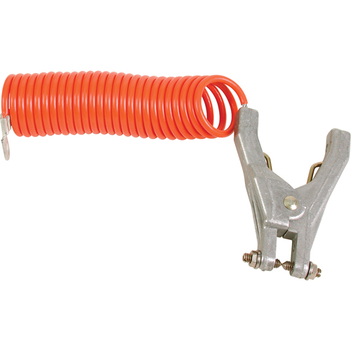 Coiled Grounding Clamps, 120" Long Auto-Cam