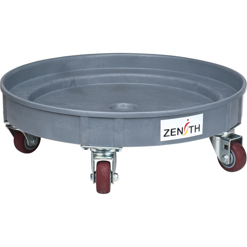 Leak Containment Drum Dolly, 24.25" dia. X 7.625" H, 1.5 US Gal. Spill Cap. Auto-Cam