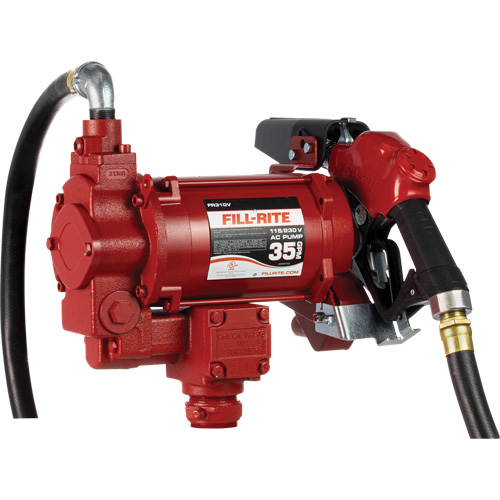 AC Utility Rotary Vane Pumps with Nozzle, 115/230 V, 35 GPM Auto-Cam
