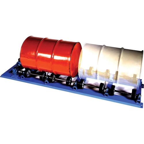 Double Stationary Drum Roller, 55 US gal. (45 Imperial Gal.) Capacity, Fixed Speed, 1 HP Auto-Cam