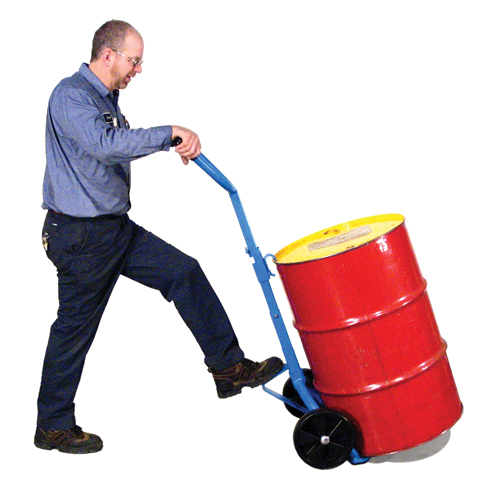 Drum Hand Truck, Steel Construction, 30 - 55 US Gal. (25 - 45 Imperial Gal.) Auto-Cam