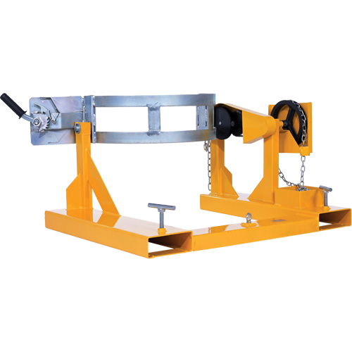 Fork Mounted Drum Carrier, For 55 US Gal. (45.8 Imperial Gal.) Auto-Cam
