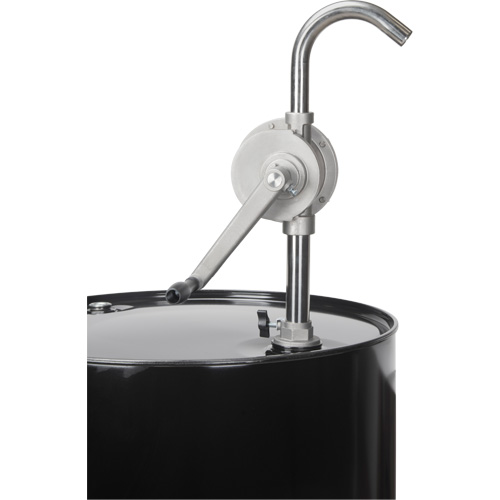 Pompe rotative pour baril, Acier inoxydable, Pour capacit&eacute; 55 gal., 12 oz/course Auto-Cam