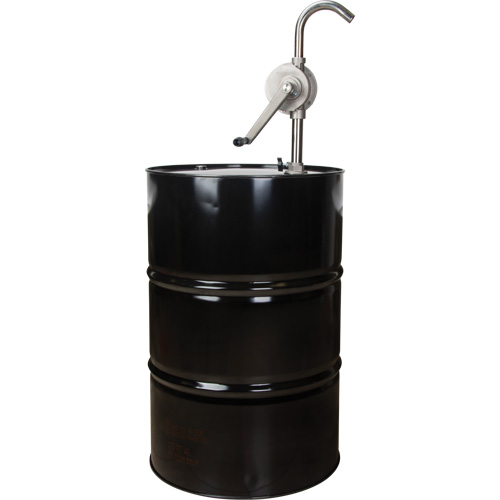 Pompe rotative pour baril, Acier inoxydable, Pour capacit&eacute; 55 gal., 12 oz/course Auto-Cam
